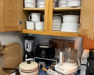 Small appliances, ramekins plus. 