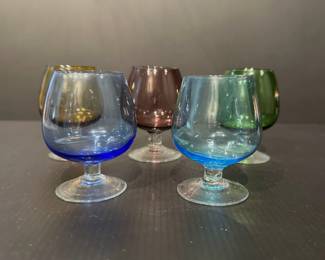 vintage brandy glasses