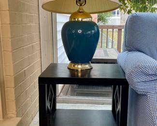Black side table