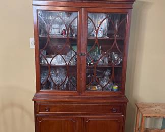 Mahogany china cabinet