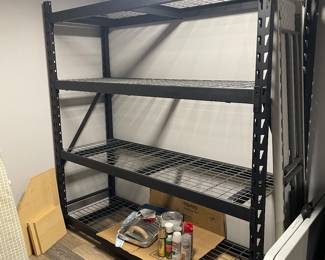 Industrial metal storage shelves (2)
