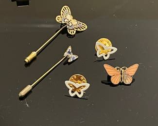Butterfly pins
