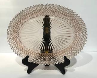 Miss America platter small chip on rim