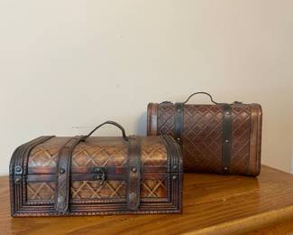 Wood & leather storage cases
