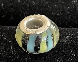 Sterling 925 glass charm