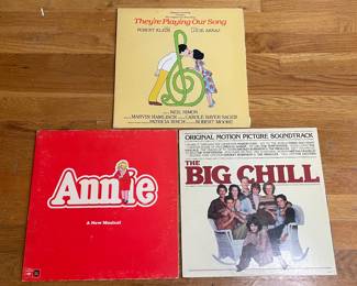 Vtg Albums: Annie, The Big Chill, They’re Playing Our Song