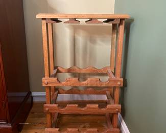 Wood wine rack