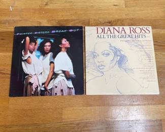 Vtg Albums: Diana Ross, Pointer Sisters