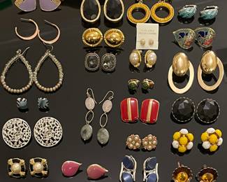 Vintage to modern earrings- clips, pierced & screwbacks