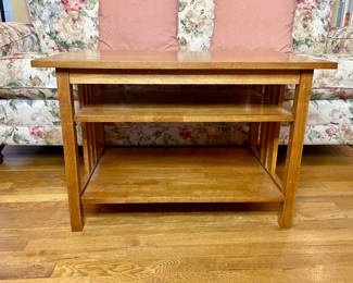 Wood coffee table