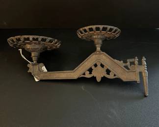 1870's Double oil lamp/plant bracket