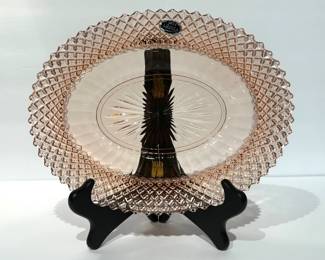 Miss America platter with original marker
