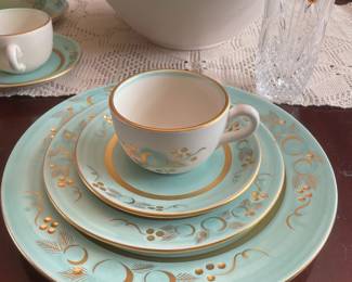 Vintage Stangl Frosted Fruit Dinnerware Set