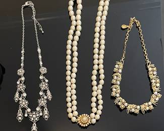 Vintage necklaces including Coro