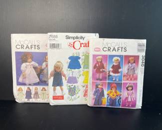 Doll clothing sewing patterns
