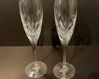Galway Crystal Millennium champaign flutes