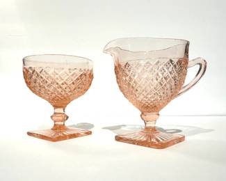 Miss America cream and sugar set