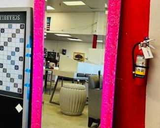 Pink Ethan Allen mirror 