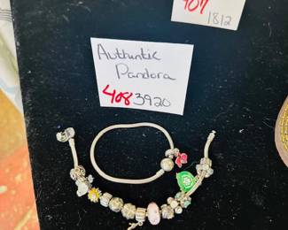Pandora bracelet and charms 
