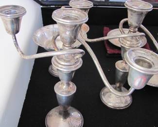Sterling candelabras