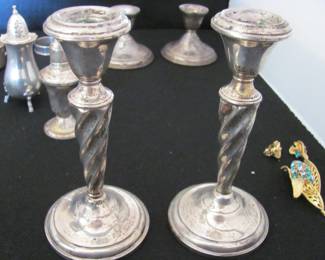 Sterling candlesticks
