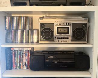 Pioneer SK-31 Boombox. Sony Boombox. PlayStation 2 consoles. 