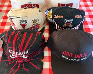 Rare Chicago Bulls vintage caps with tags