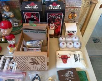 Chicago Bulls collectables. White Sox and Blackhawk collectables 