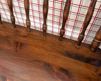 Vintage Windsor style Ethan Allen wood bench