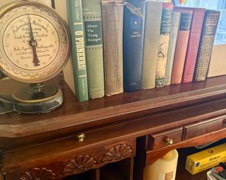 Vintage Micrometer and vintage books
