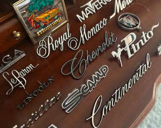 Vintage car emblems/badges  