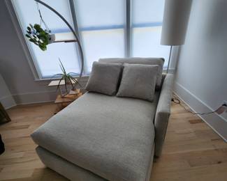 Crate and Barrel Chaise Lounge (matches Sectional Sofa in Den)