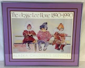 Dianne Barske Alaska Children's Services Centennial 1890-1990 Framed Print