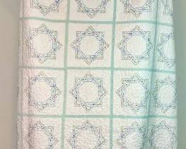 Vintage Friendship Embroidered Block Quilt
