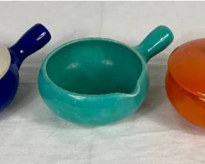 Red Wing Pottery Soup Bowl Crocks with Handles and 2 lids