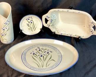 Buck Creek Pottery Blue Iris Collection
