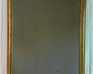 Vintage Gold Ornate Corners Mirror