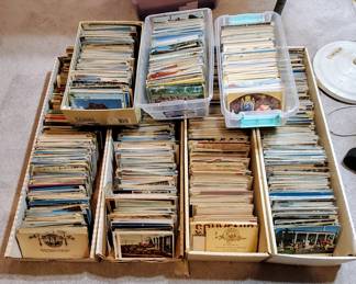Thousands of postcards