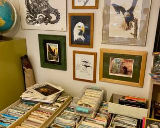 Thousands of antique and vintage postcards
