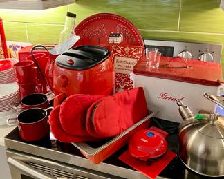 Please note, the family did pull some of the red items but they added a few new ones so I retook the photos of this section.