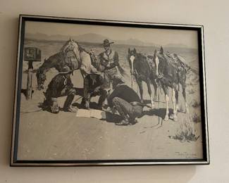 Frederic Remington Print "Big Horn Basin"