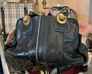 Our appraiser Heather is here to help you invest in luxury assets: CHLOE black leather purse