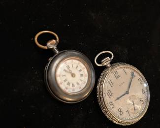 Estate Jewelry Elgin Pocket Watch with Monogram