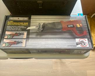 Chicago Electric 6 AMP Reciprocating Saw with Rotating  Handle