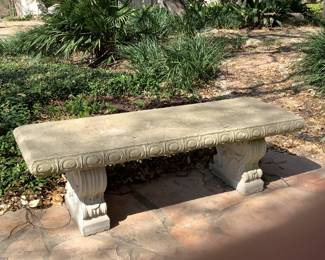 Nice solid concrete bench