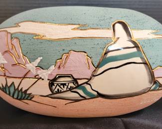 Vera Russell Handcast & Handpainted Ceramic w/ 22K Gold Accent Paint
https://ctbids.com/estate-sale/34628/item/3894632/Vera-Russell-Handcast-Handpainted-Ceramic-w-22K-Gold-Accent-Paint