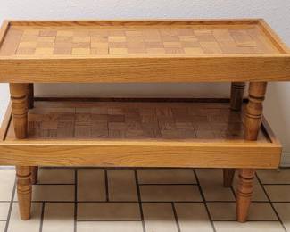 Mid-Century Checkered Side Table
https://ctbids.com/estate-sale/34628/item/3897473/Mid-Century-Checkered-Side-Table