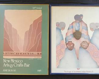 Two signed Southwestern prints. "New Mexico Arts & Craft Fair" print is signed by Nancy Young
https://ctbids.com/estate-sale/34628/item/3894638/Southwestern-Signed-Prints