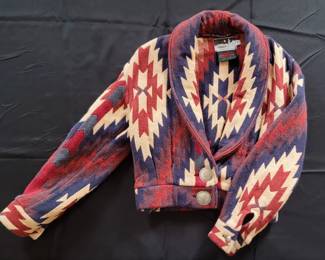 Vintage cropped blazer, part of larger "New Mexican Fashion" collection. EastAlbuquerque.CTBids.com