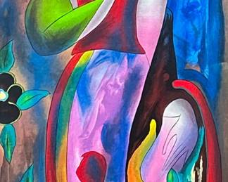 LINDA LE KINFF (French b. 1949) SERIGRAPH | L’Orchidee Noire. Serigraph on paper. 44 x 17 in. sight
Signed lower right, numbered “176/450” lower left, labeled on verso. - h. 55.5 x w. 28.5 in (Frame)